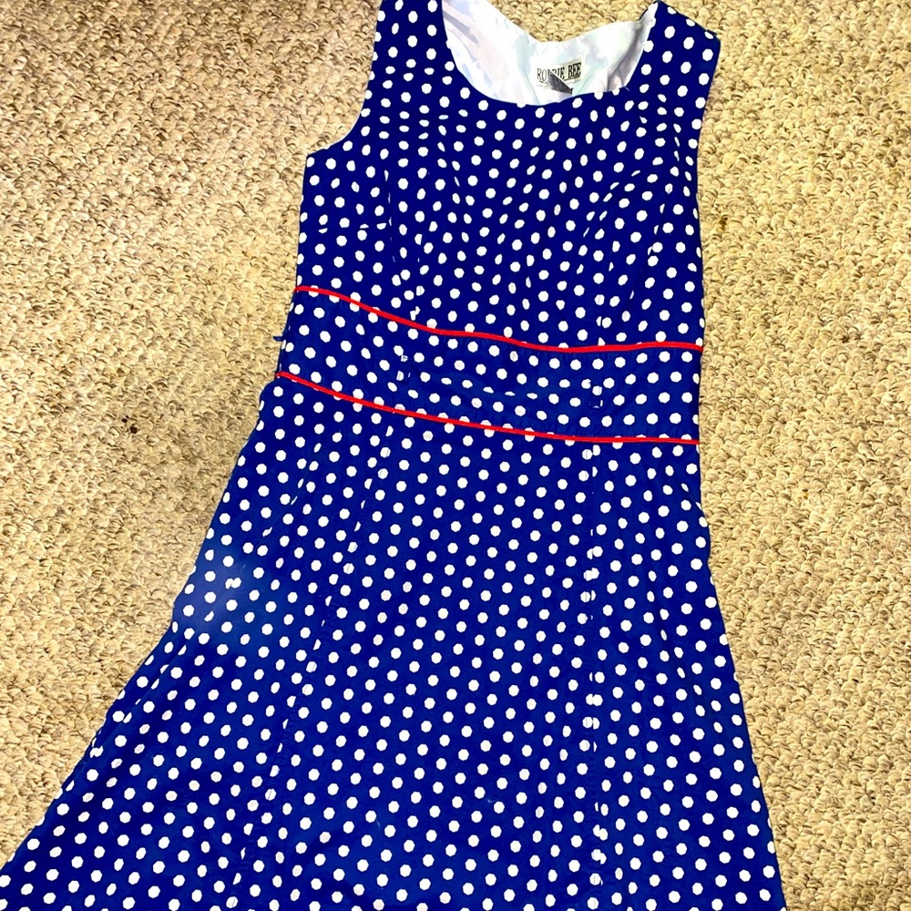 Cute blue/white skater dress size 6